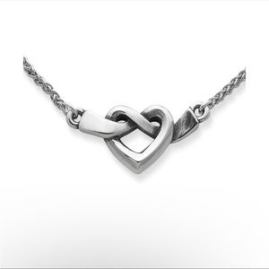 James Avery heart knot necklace